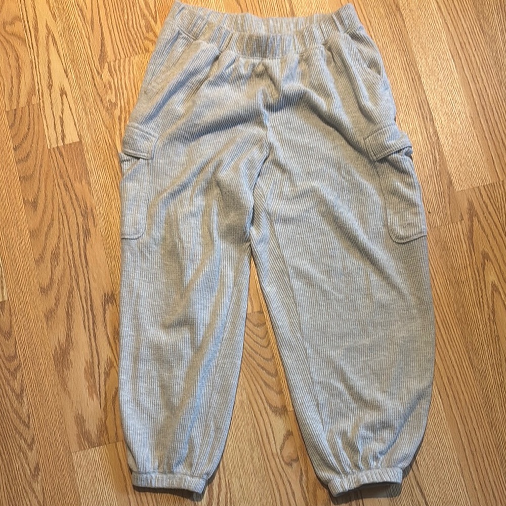 Gray sweatpants